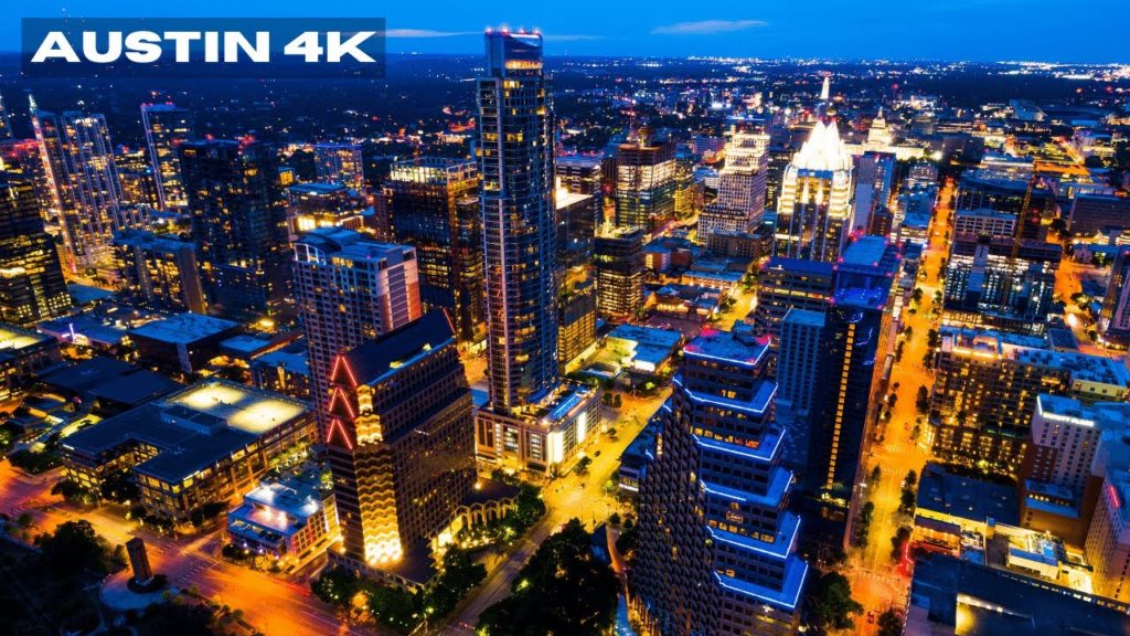 Austin Texas By Drone 4k - Austin City Texas Drone Tour - Dream Trips