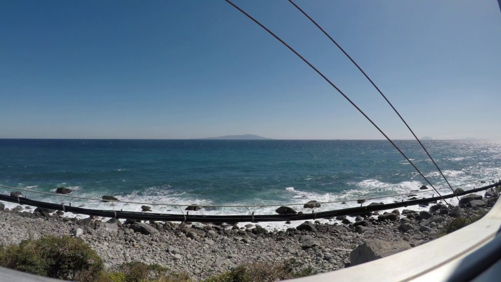 [4K] [2021.3月運用終了/185系踊り子号]　片瀬白田 駅－伊豆稲取 駅　間　海側