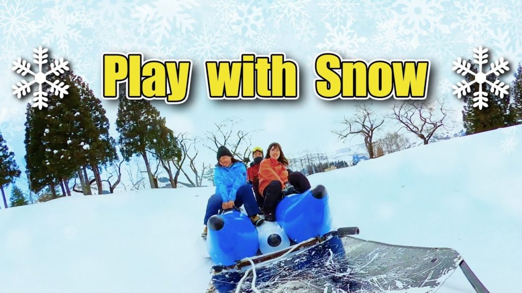 【VR】Play with Snow in Niigata, Japan
