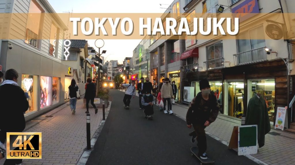 ［4K］Tokyo's Trendiest Town in Evening , Harajuku | Walk Japan, 2021