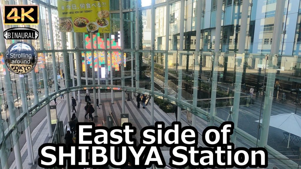 East side of SHIBUYA Station Walking Tour - 4K Tokyo Japan