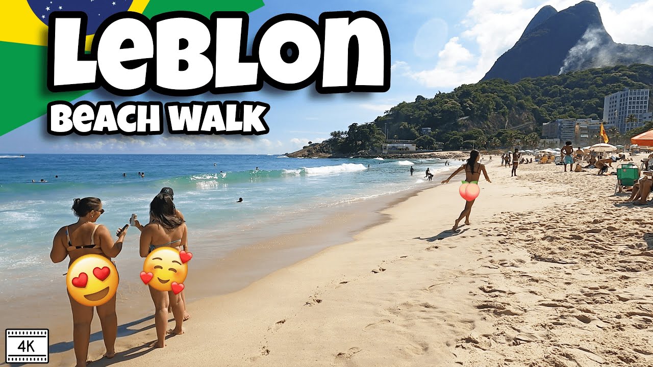 Leblon / Ipanema beach walk Rio de Janeiro Brazil 2021 4k virtual ...