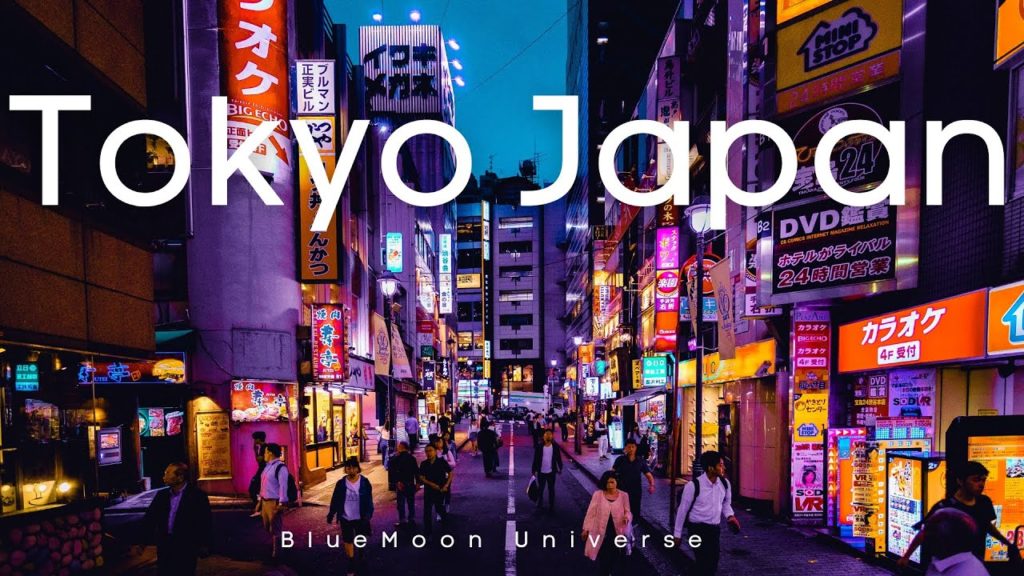 Tokyo City in Japan Tour in 4K BlueMoon Universe