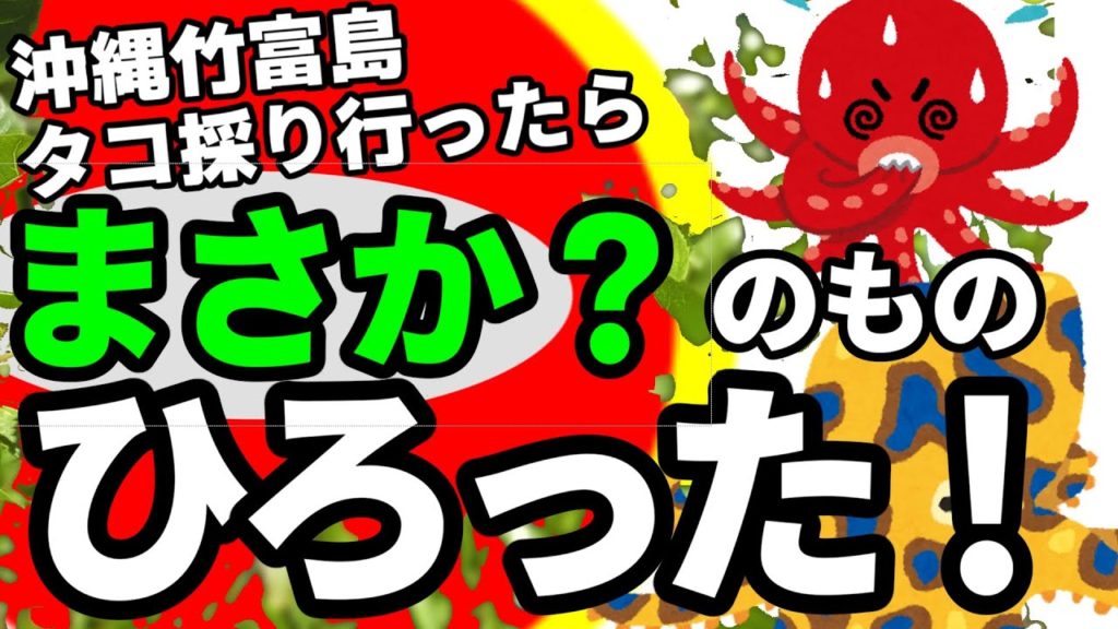 【沖縄竹富島タコ採り】でまさかの!予想外なもの拾った!!Okinawa Taketomi Island Octopus Hunting I found something amazing! # 62 【沖縄竹富島タコ採り】でまさかの!予想外なもの拾った!!Okinawa Taketomi Island Octopus Hunting I found something amazing! # 62
