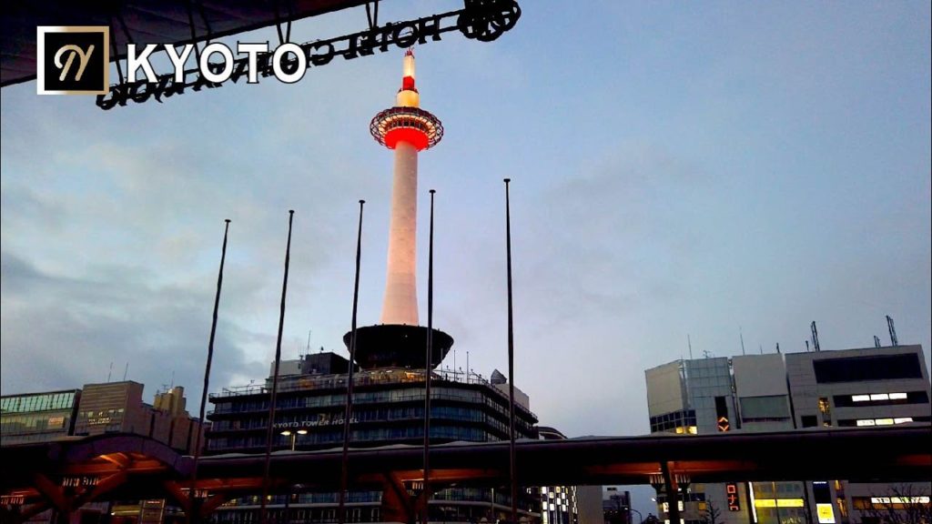 【KYOTO】Kyoto Night  Walking Tour in JAPAN  夜の京都を歩いてみた（京都駅〜東洞院通〜烏丸）【4K】