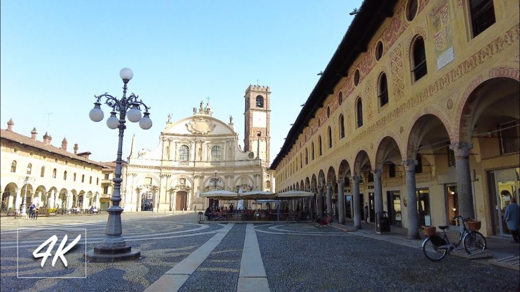Vigevano Italy in 4k | Virtual walking tour