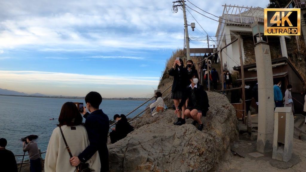 ［4K］Small Nostalgic Island, Enoshima | Walk Japan, 2021