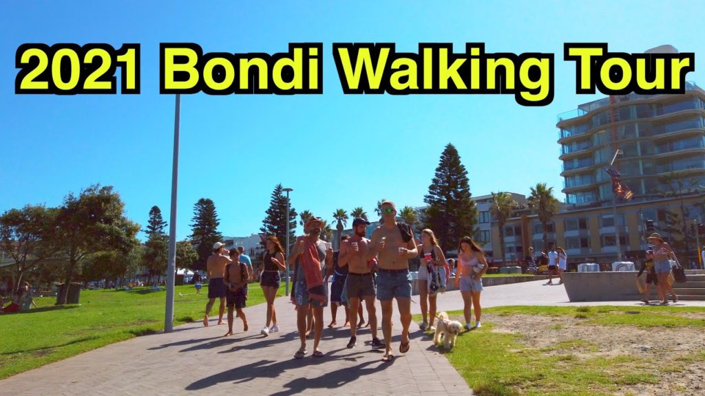 【4K】 🇦🇺 2021 Sydney Walking Tour | Bondi Beach & Bondi Streets | Australia