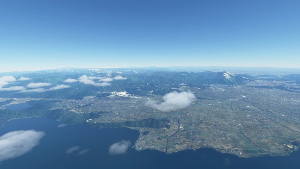 Flying Over Tokushima (德島) to Niigata (新潟), Japan (日本)