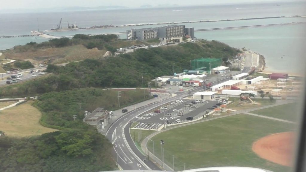 Approach and land in Naha EVA flt 112, 2-28-17