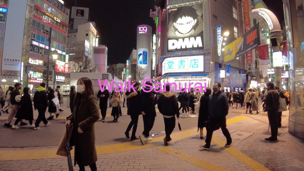 【4K】東京 夜の渋谷を散歩 Night walk on Shibuya in Tokyo【2021】