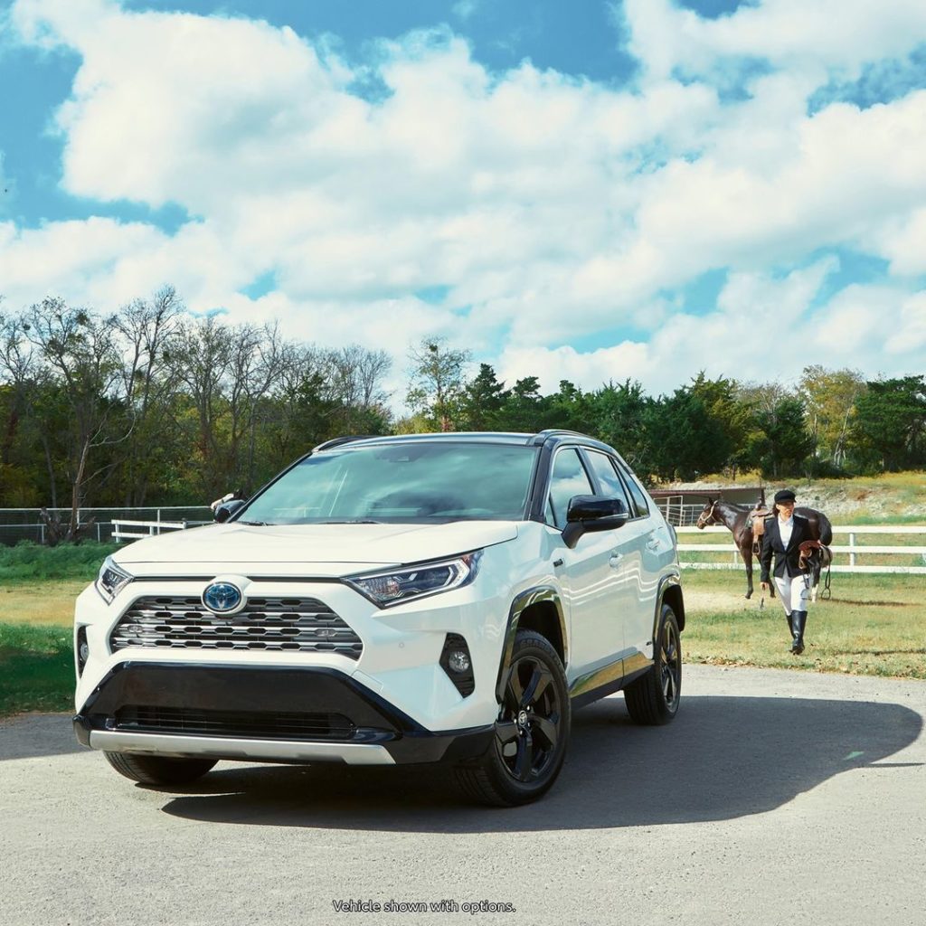 Saddle up. #RAV4 #Hybrid #LetsGoPlaces...