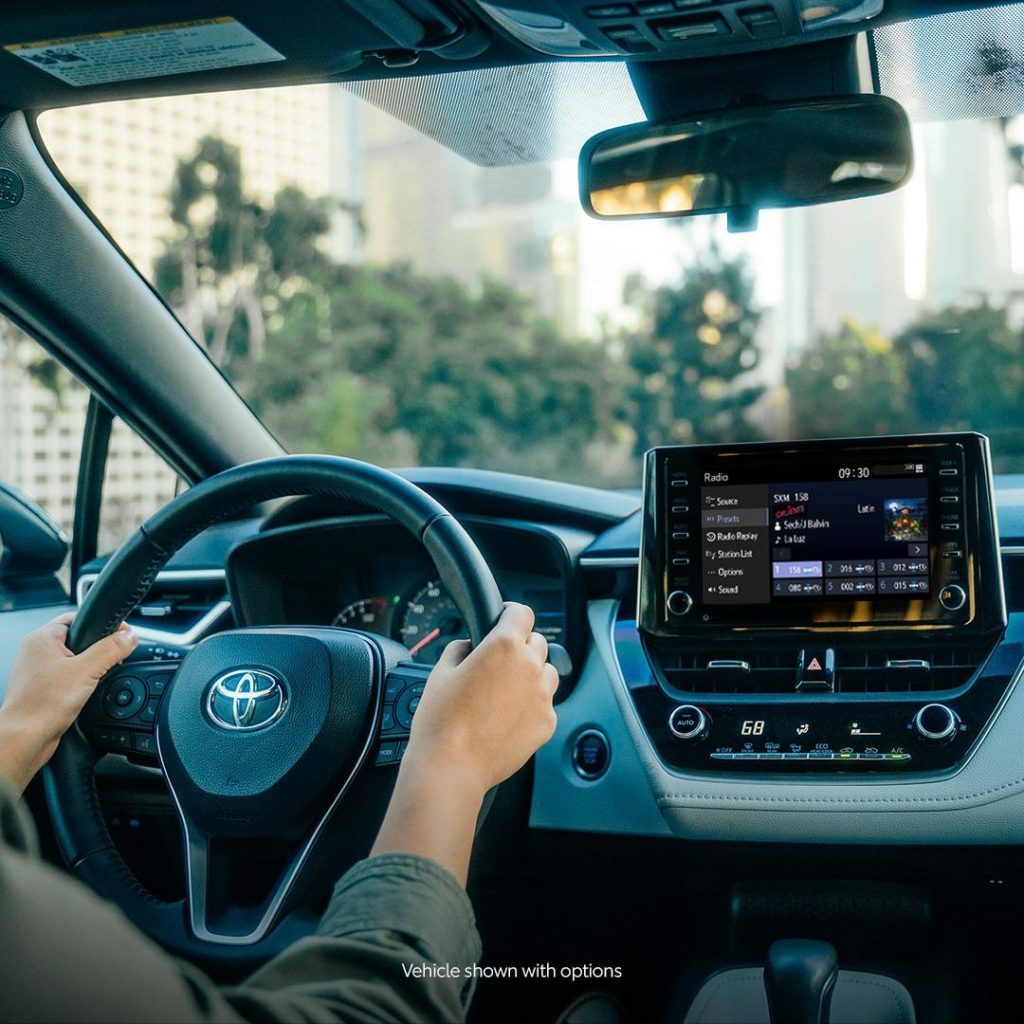 Hands on the wheel and pedal to the metal. #Corolla Nightshade #LetsGoPlaces...