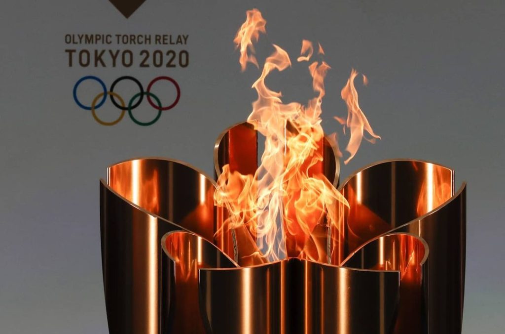 The Olympic flame continues to light up the world from Japan!  The cauldron is ...