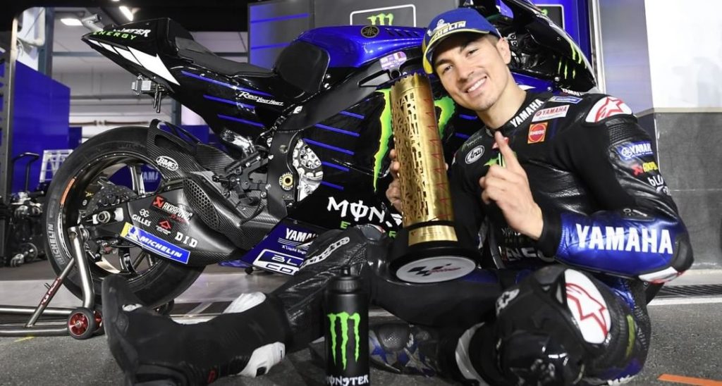 Hello big, fancy trophy  

#MonsterYamaha | #MotoGP | #QatarGP | @maverick12offi...