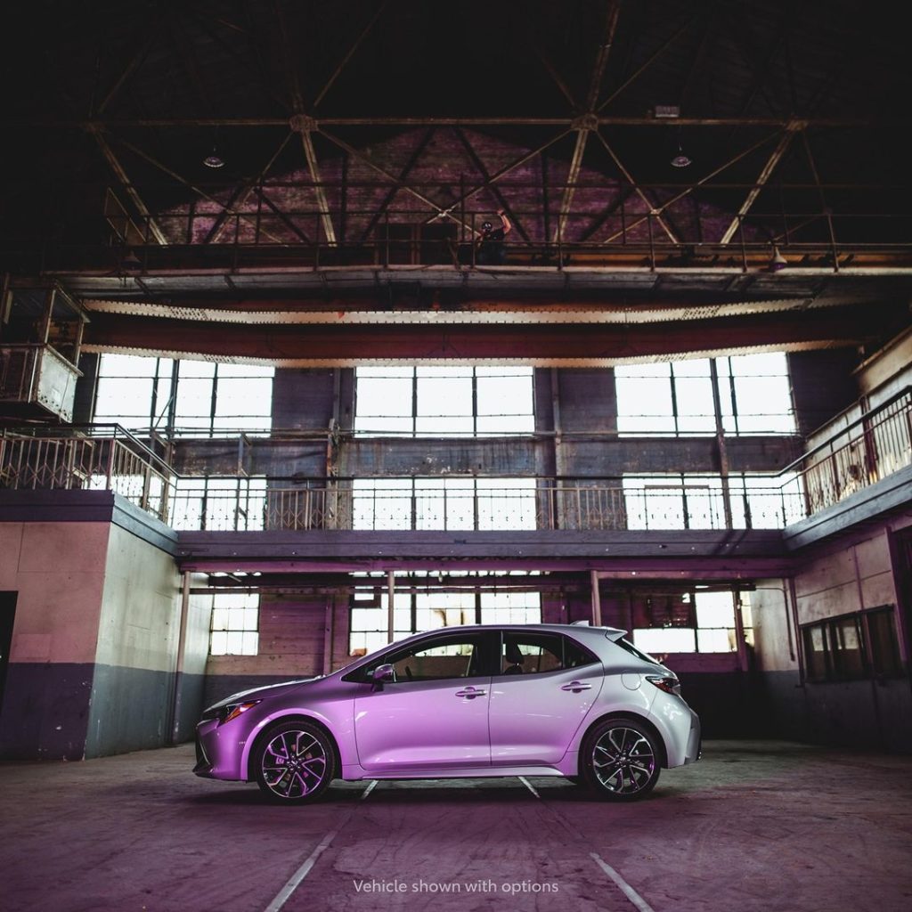 Adding some fun and color to your feed. #Corolla Hatchback #LetsGoPlaces...