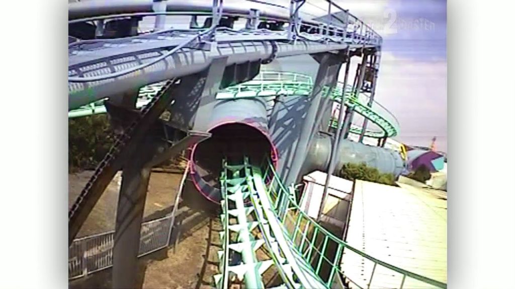 Boogie-woogie Space Coaster Backwards POV - Space World / スペースワールド - Fukuoka, Japan