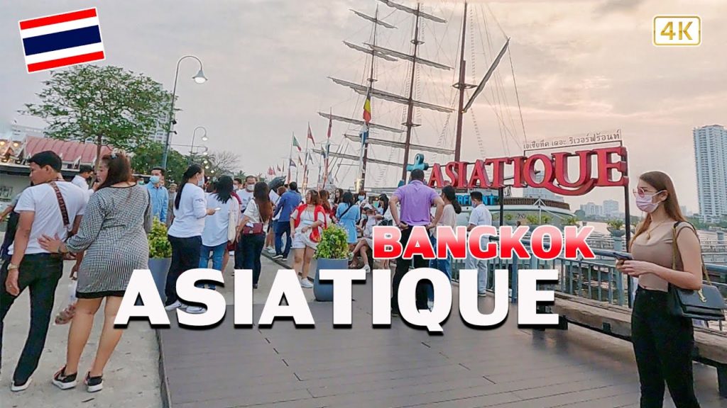 [BANGKOK 4 k] Walk Asiatique in the evening.