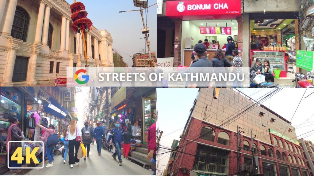 [4K] KATHMANDU Evening Walk- Explore Popular Freak Streets/Restaurants/Alleys/Malls -DJI Pocket 2