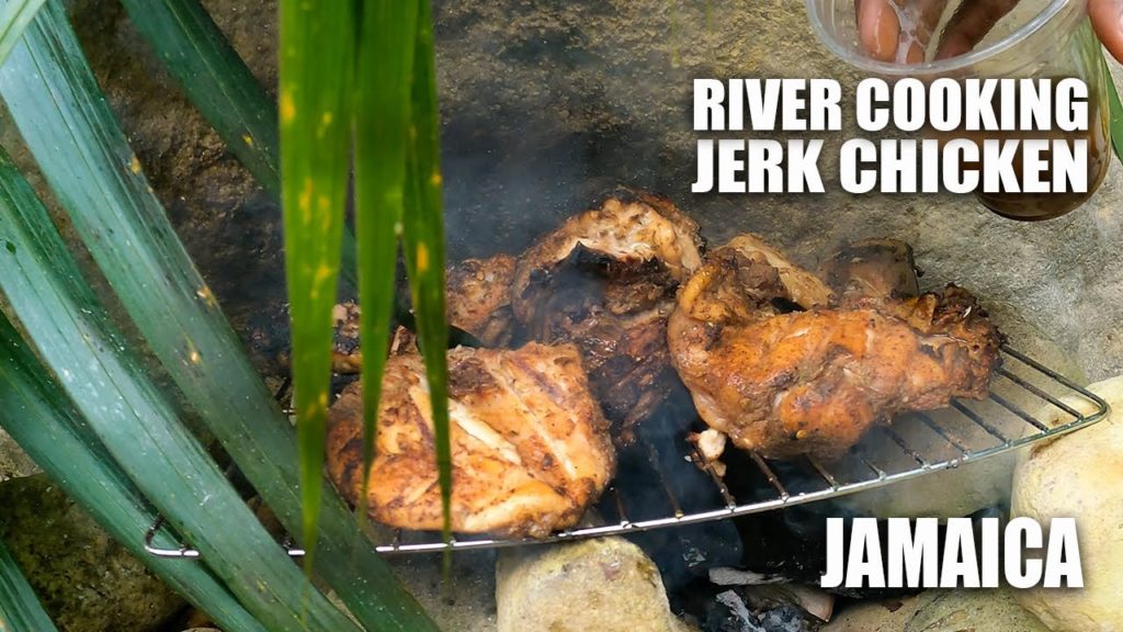 JERK CHICKEN!! COOKING JAMAICAN JERK RIVER SIDE (JAMAICA FOOD & TRAVEL) JERK CHICKEN!! COOKING JAMAICAN JERK RIVER SIDE (JAMAICA FOOD & TRAVEL)