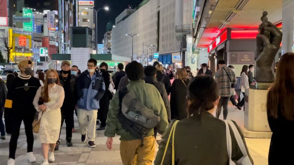 【4K HDR】Tokyo Walk - Ikebukuro Office worker's return time (Mar.2021) 【Japan】