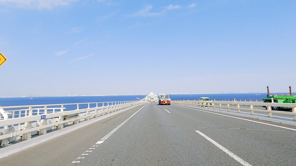 Tokyo Bay Aqua-Line | Undersea Tunnel | Futtsu-Chuo IC to Odaiba (Chiba Pref. to Tokyo) 4K Japan