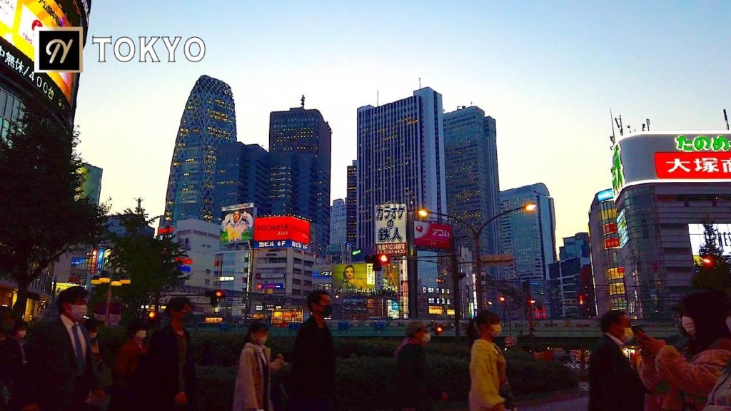 【TOKYO】Shinjuku Walking Tour  新宿の街を歩いてみた  Shinjuku 2chome〜Kabukicho 〜Shinjuku station 황혼의 도쿄・신주쿠