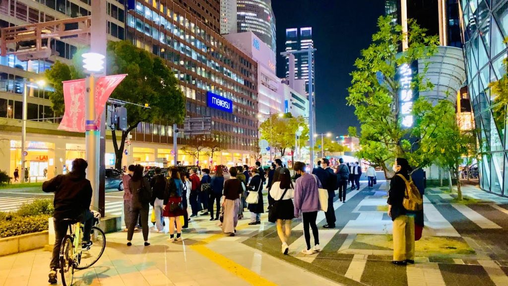 【4K】Night Walk at Nagoya Station | 夜の散歩 - Japan Walking Tour