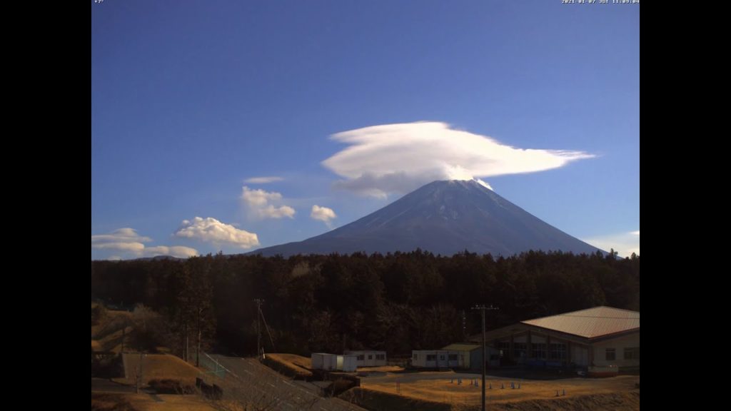 富士山ライブ動画 2021年1月の朝霧高原タイムラプス
