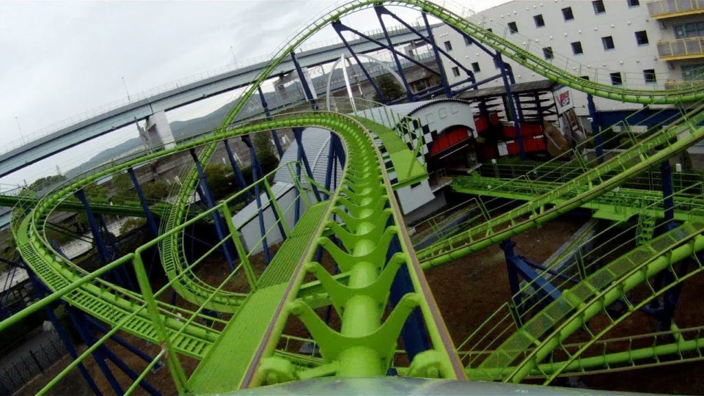 Venus Roller Coaster POV Maurer Söhne Looping Space World Japan HD 1080