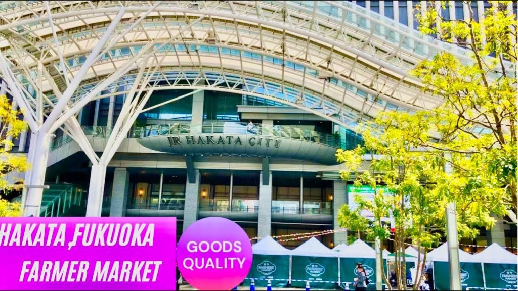 FARMER MARKET AT HAKATA FUKUOKA JAPAN -Walking around "Hakata station"/博多駅/food shopping at fukuoka