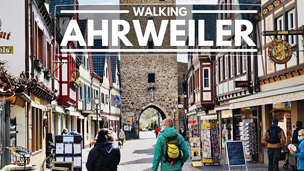 GERMANY, RETURN TO NORMAL LIFE. City Center, AHRWEILER 4K