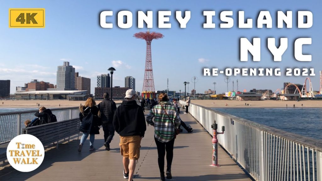 【4K】Walking NYC: Coney Island Beach & Boardwalk Open for Business 【4K】Walking NYC: Coney Island Beach & Boardwalk Open for Business