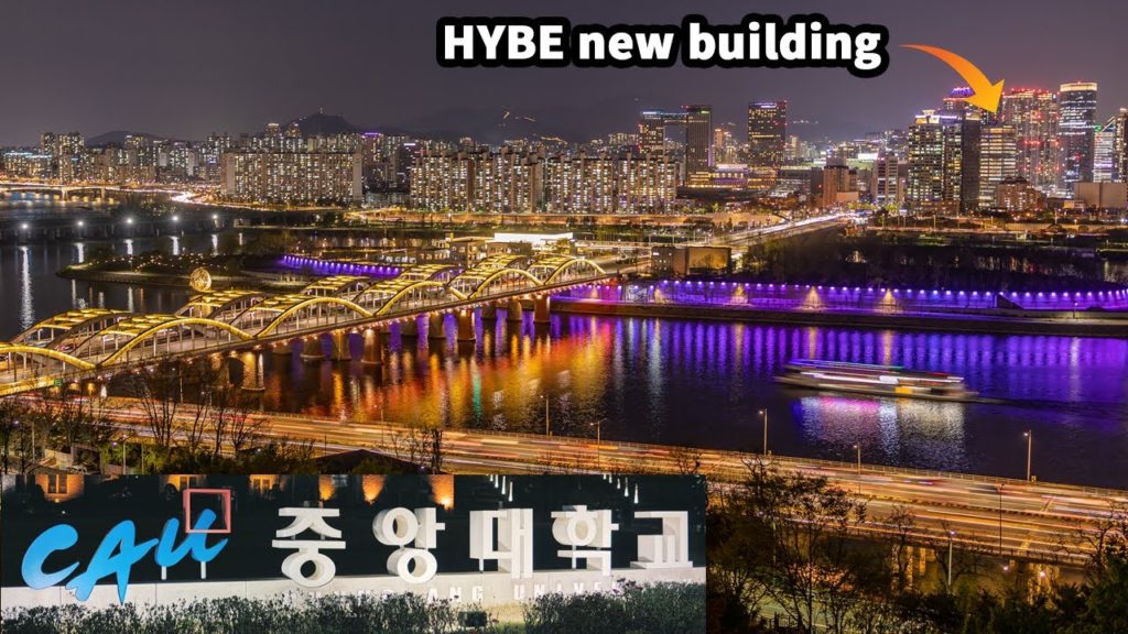 [4K] Gorgeous Night View of Seoul Walk - Han River & Chung-Ang University | 서울 야경 - 상도동,흑석동,중앙대학교,한강