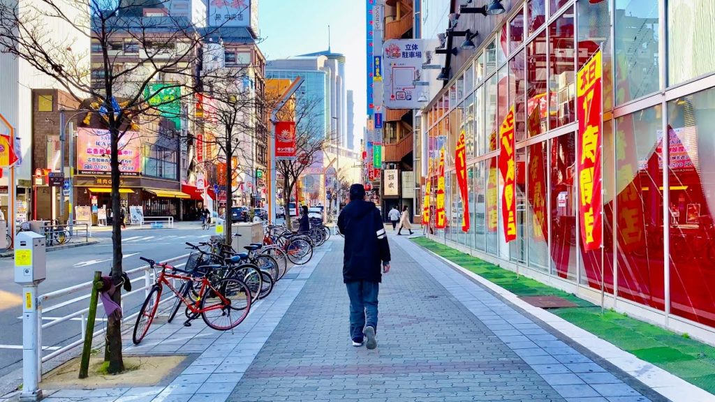 【4K】Japan Walking Tour - Relaxing Walk in Sakae Station, Nagoya【22/2/2021】