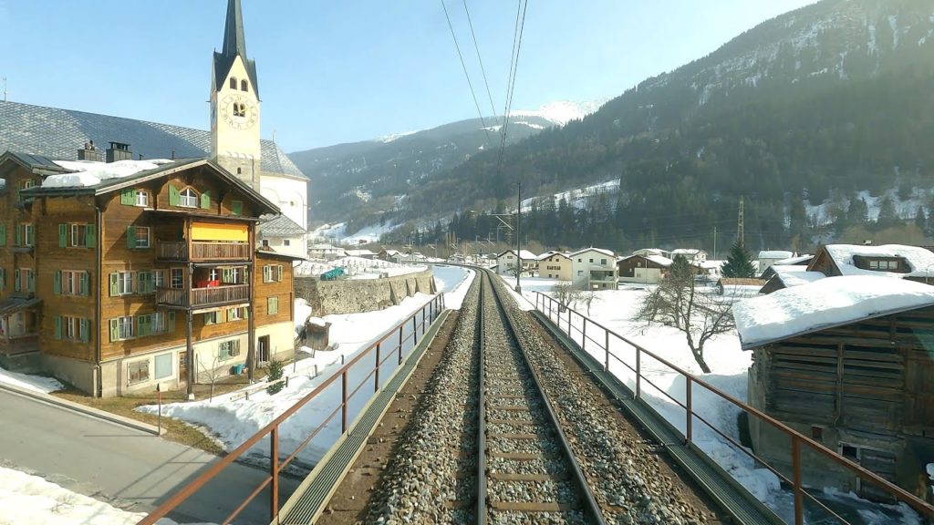 ★ 4K Cab ride Disentis/Mustér - Chur, Switzerland [02.2021]