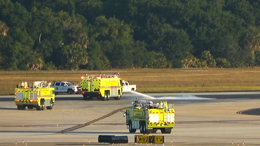 Emergency On  Runway  Roll The Trucks Spotting TPA