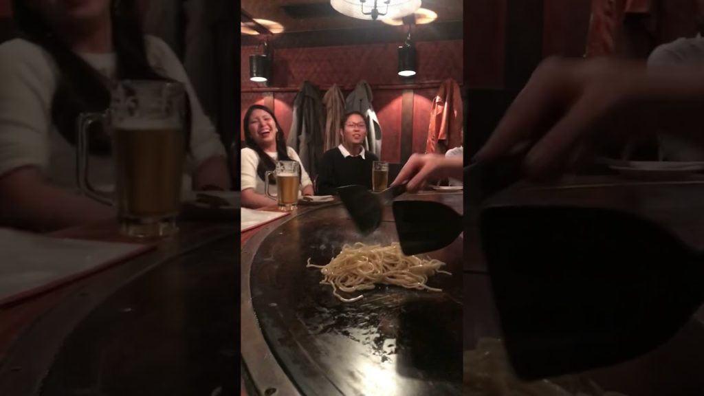 Japanese street food - Omusoba - Soba with eggs #Shorts