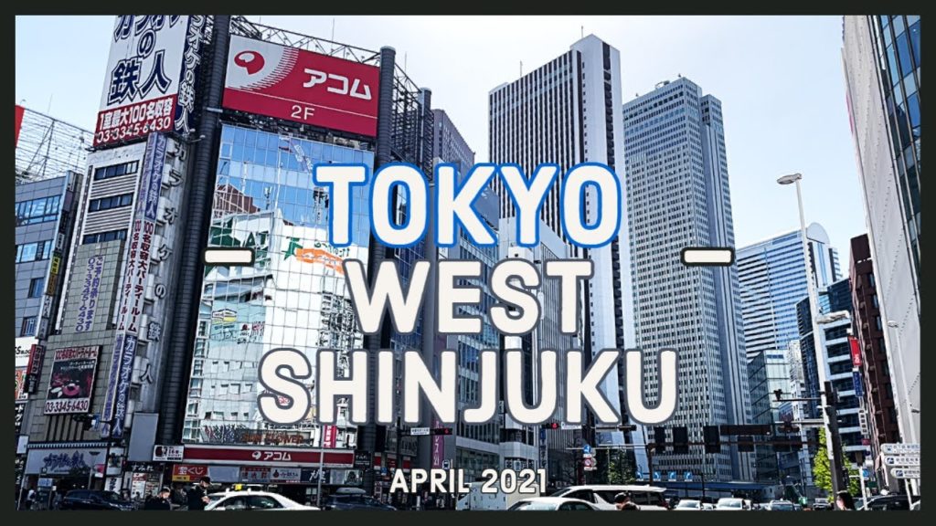 [4K] Sunny Weekend Walk. West Shinjuku, Omoide Yokocho (西新宿、思い出横丁) - Tokyo, April 2021