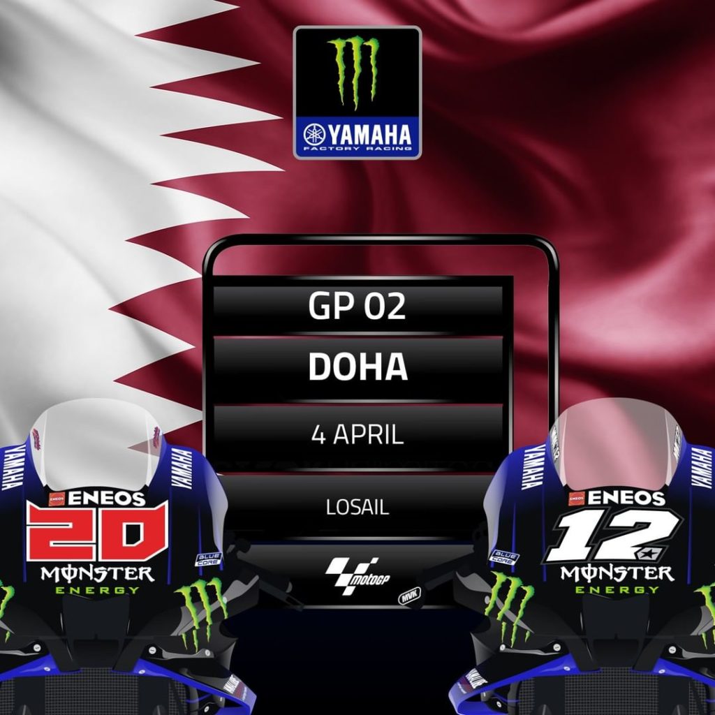 Round 2: Same time  , same place 

#MonsterYamaha | #MotoGP | #DohaGP...