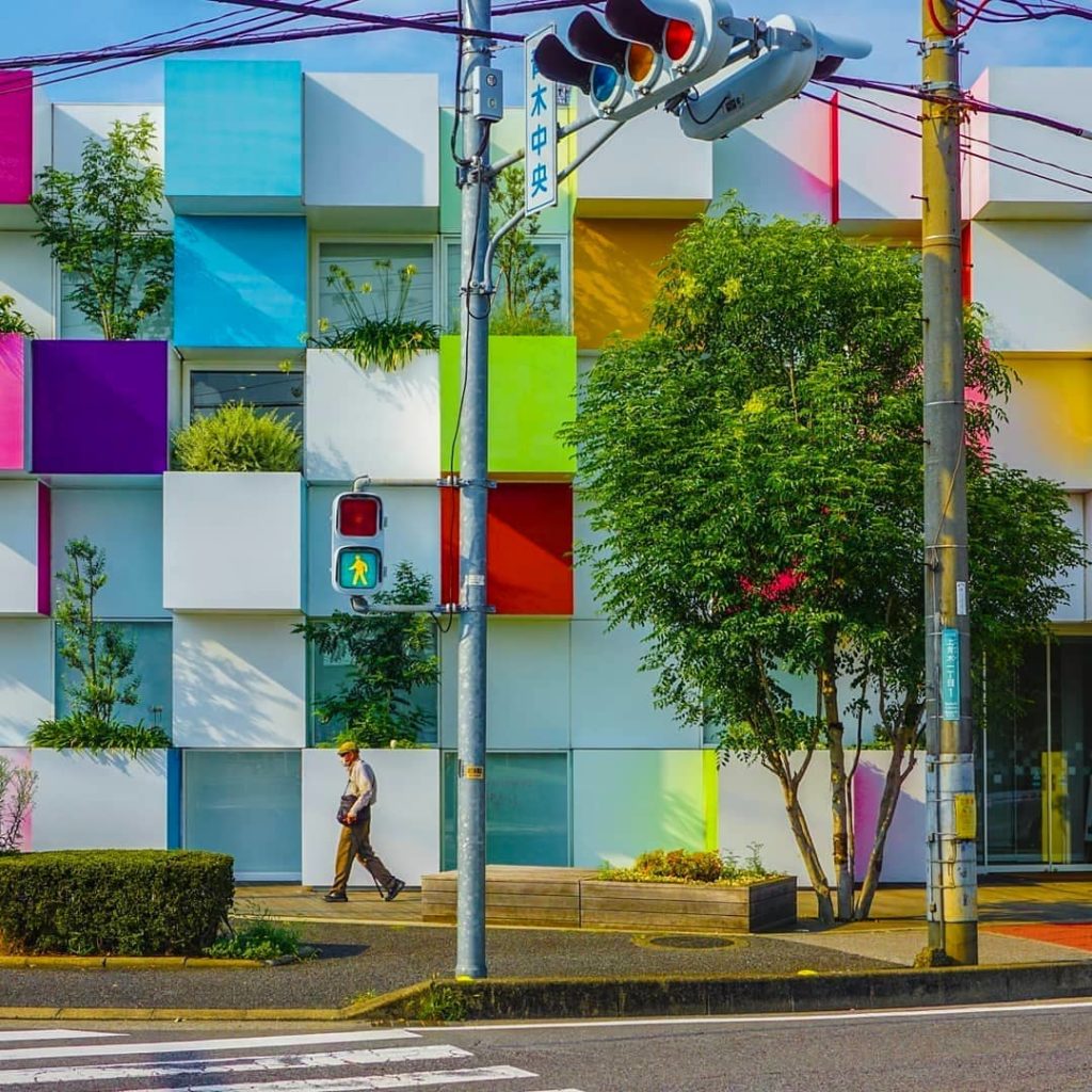 A little color for your day!  Would you believe this cheery architectural deligh...