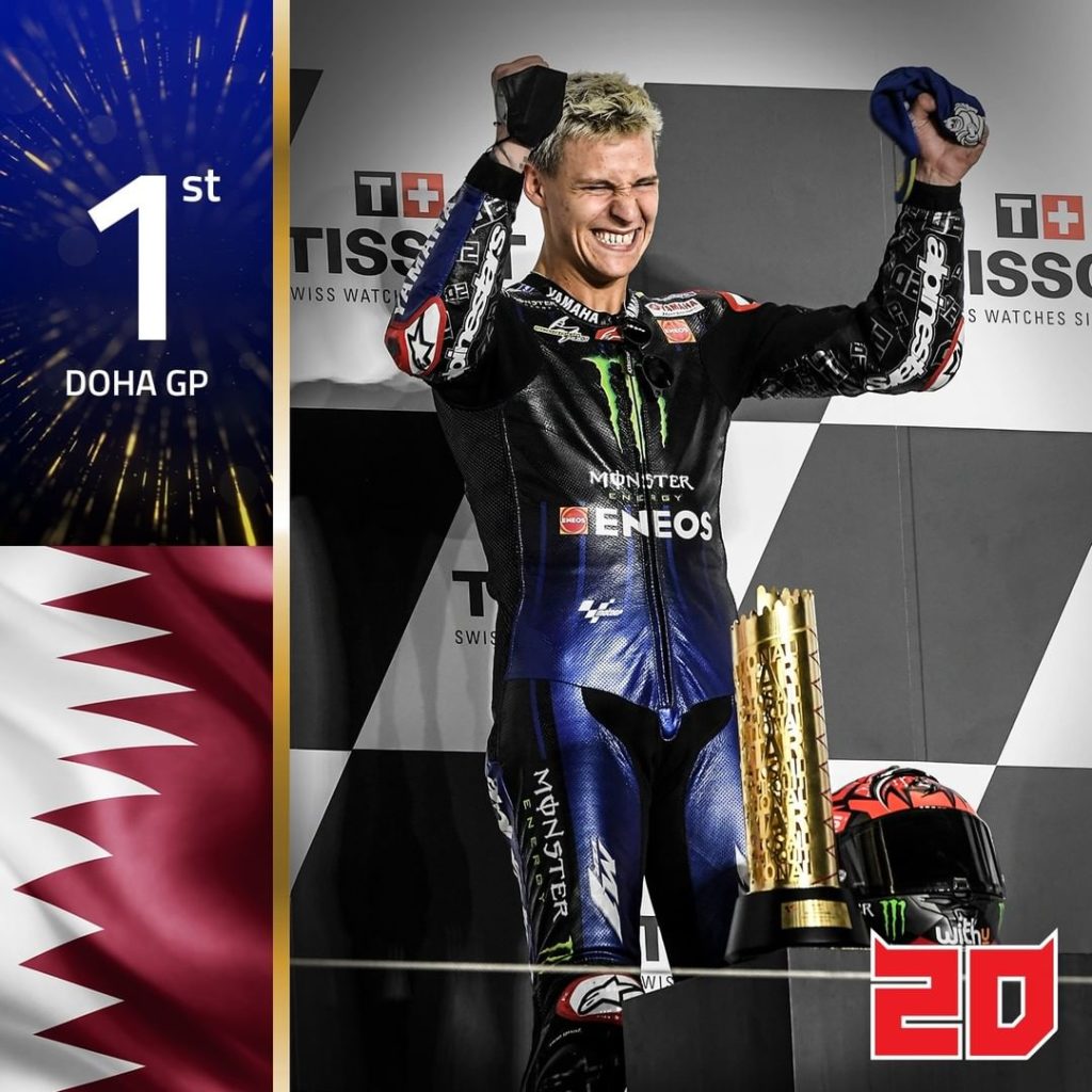 What a stunning victory! Take it all in @fabioquartararo20  

#MonsterYamaha | #...