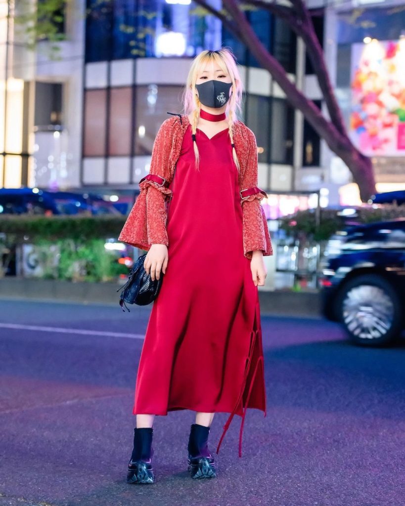 20-year-old Japanese fashion designer Nana Miyashita (@nanamiyashita) wearing a ...