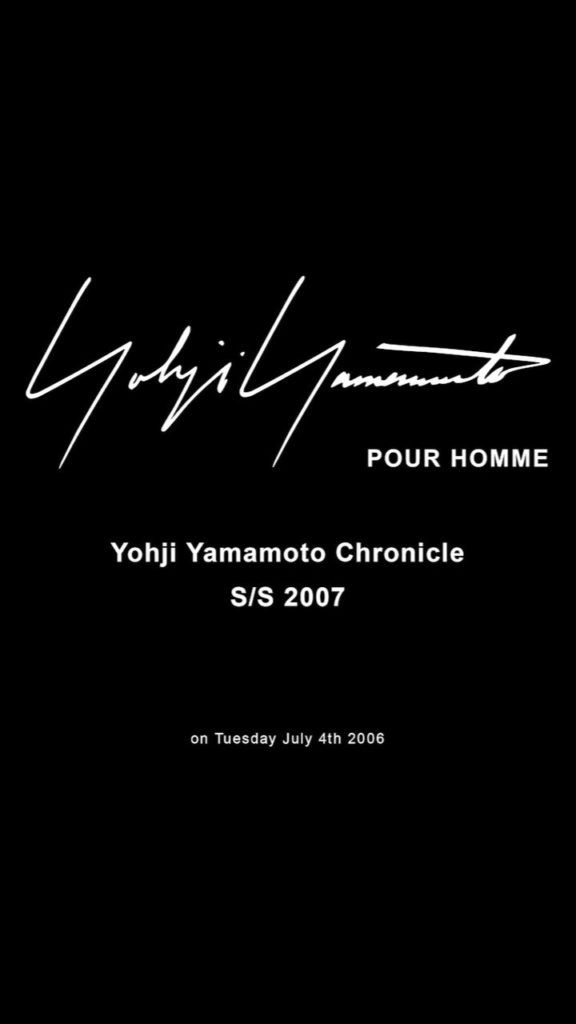 Yohji Yamamoto Chronicle 

Yohji Yamamoto POUR HOMME
S/S 2007

#YohjiYamamotoChr...