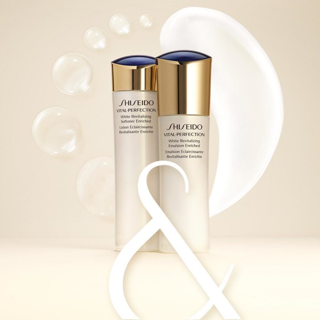 Find balance. Vital Perfection White Revitalizing Softener Enriched and Emulsion...