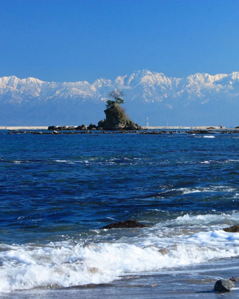 Onnaiwa (literally 'Woman Rock') presents an incredible view against a mountaino...
