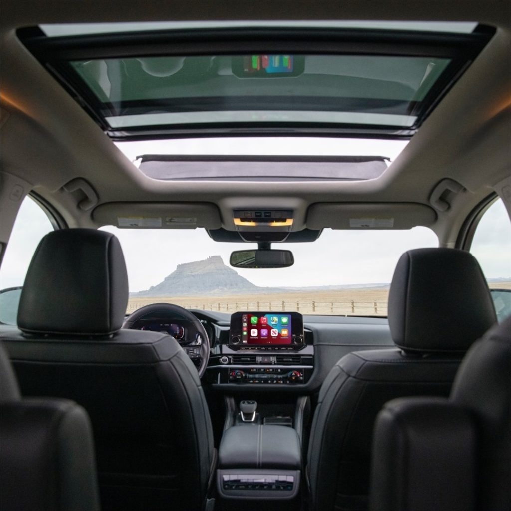 See the world through your windshield. #NissanPathfinder...