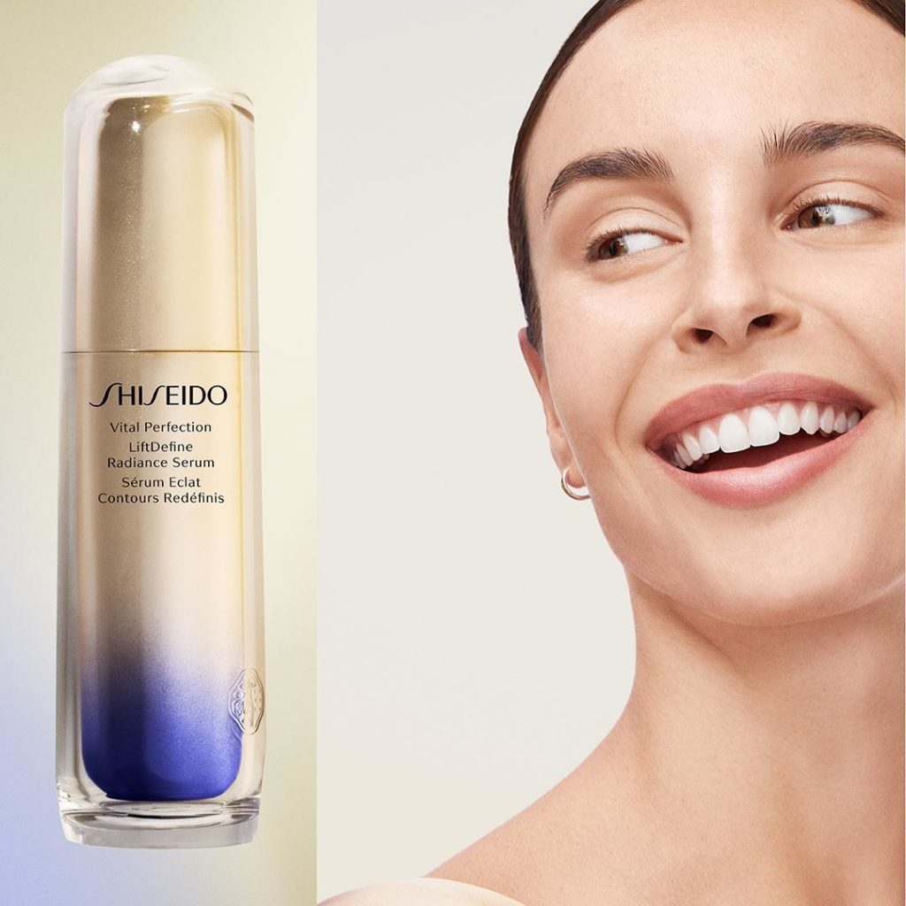 Start every day uplifted. Vital Perfection LiftDefine Radiance Serum creates an ...