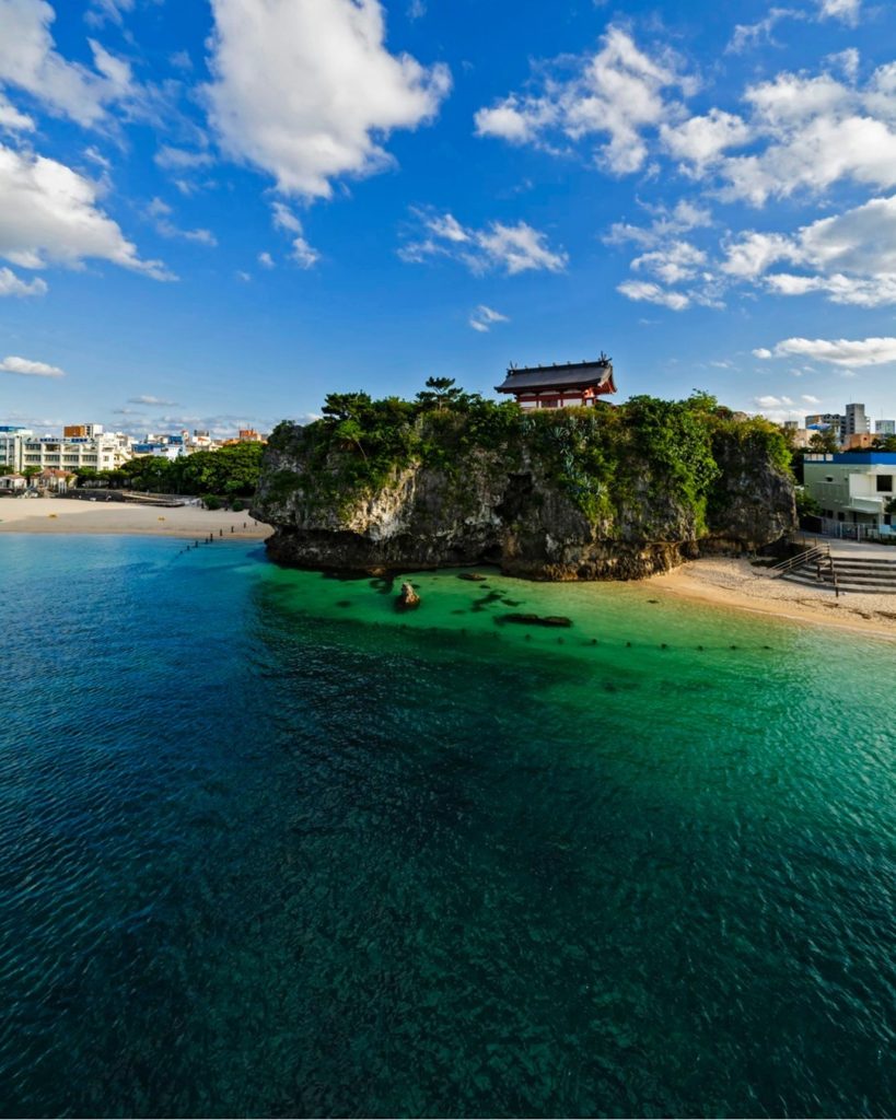 What a location!  Perched high up on the cliffs overlooking the ocean in Naha, O...