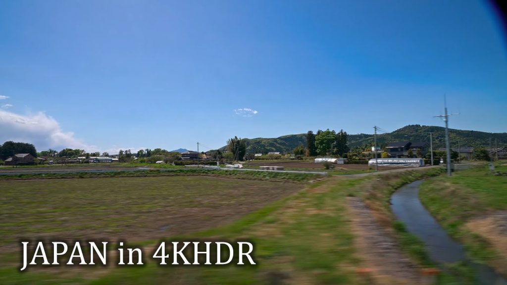 By train from Ueno station to Katsuta station・4K HDR